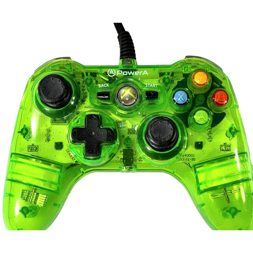 Xbox PowerA #105660-FR Mini Transparent Green Wired Controller Tested